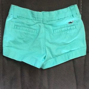 Teal colored Vineyard Vines shorts